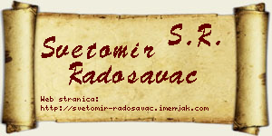 Svetomir Radosavac vizit kartica